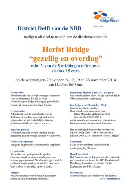 Herfst Bridge Overdag 14-15 poster