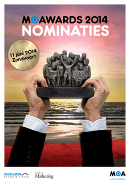 Nominaties MOAwards 2014