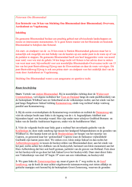 0 Fietsroute Ons Bloemendaal Een fietstocht van 34 km van