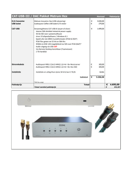 CAT-USB-III / DAC Pakket Metrum Hex