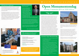 Folder OMD 2014 - Open Monumentendag