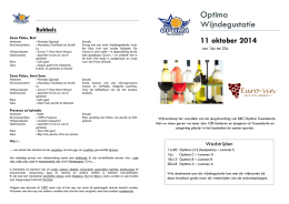 Optima Wijndegustatie