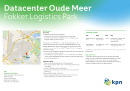 Datacenter Oude Meer Fokker Logistics Park