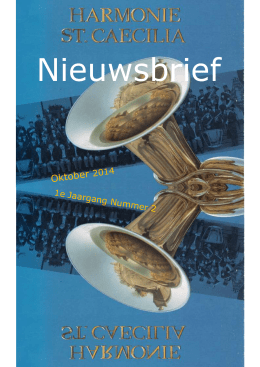 Nummer 2: oktober 2014 - Harmonie St. Caecilia Nieuwenhagen