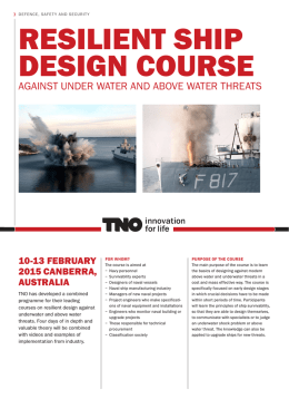 Resilient Ship Design Course (10-13 February 2015