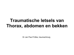 Trauma thorax, abdomen en bekken