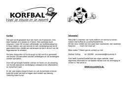 informatieboekje - Korfbalvereniging Juventa/GoedeOrde