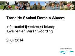 Powerpointpresentatie 2 juli - Almere Kracht