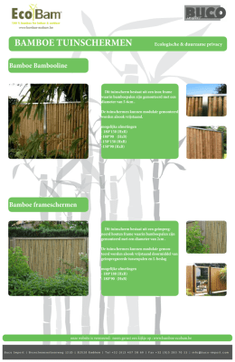 Download brochure tuinschermen