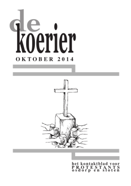 OKTOBER 2014 - Protestantse wijkgemeente Osdorp Sloten