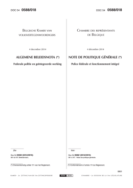 018 - La Chambre des repr&eacute;sentants de Belgique