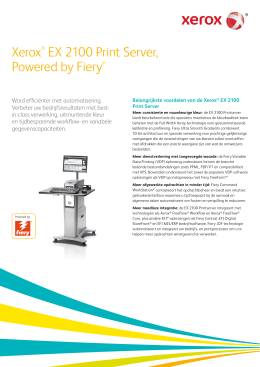 Xerox® EX 2100 Print Server, Powered by Fiery®