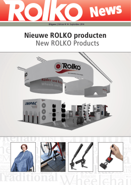 Nieuwe ROLKO producten New ROLKO Products