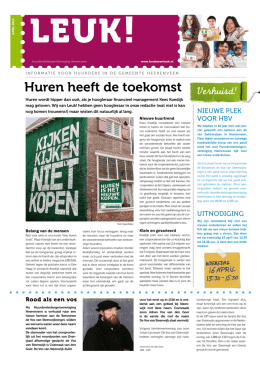 LEUK 6 - HuurdersBelangenVereniging Heerenveen
