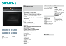 Siemens HN678G4S1 Bakoven met magnetron Eerdere