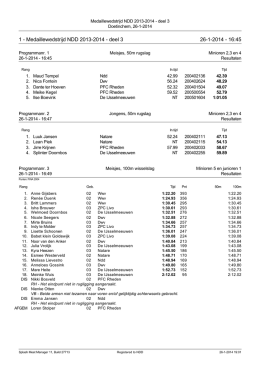 1 - Medaillewedstrijd NDD 2013-2014 - deel 3 26-1