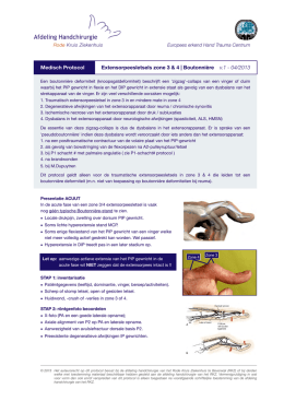 Medisch Protocol - Afdeling Handchirurgie