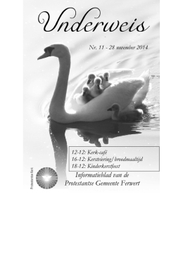 Underweis nr. 11 - 2014 - Protestantse gemeente Ferwert