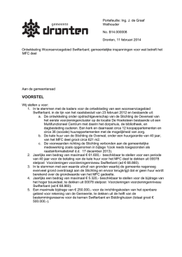 05 voorstel Ontwikkeling Woonservicegebied Swifterbant