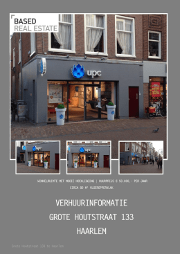 Verhuurbrochure Grote Houtstraat 133, Haarlem