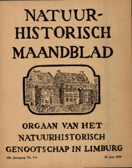 1959-05 06 - Natuurhistorisch Genootschap in Limburg