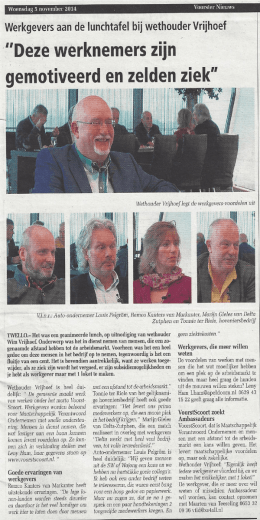 Lees hier het hele bericht uit de Voorster courant.