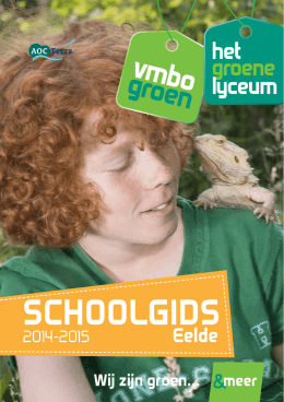 SCHOOLGIDS - VMBO Groen
