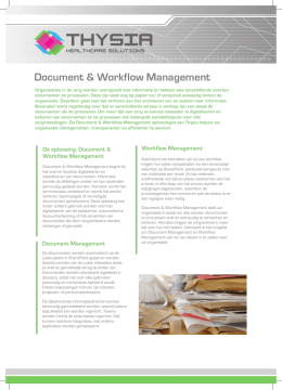 Document en workflow management in de zorg