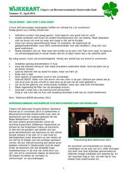 Wijkkrant april 2014 - Bewonerscommissie Oosterwolde-Zuid