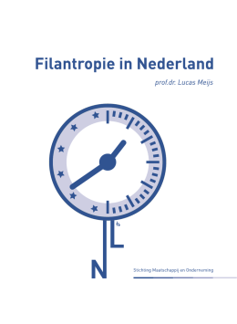 Filantropie in Nederland - Stichting Maatschappij en Onderneming