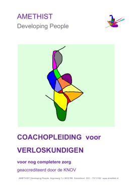 Brochure Coachingopleiding voor Verloskundigen