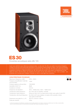 Specification Sheet - ES30 (French EU)