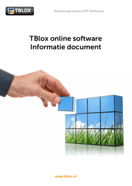Download de TBlox Informatiebrochure