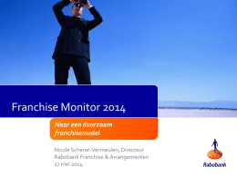 Franchise Monitor 2014