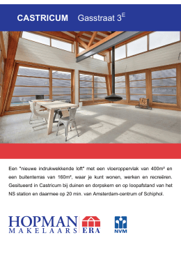 Brochure Gasstraat 3E te Castricum