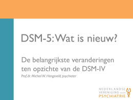 DSM-5: Wat is nieuw?