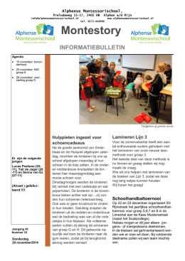 montestory 20-11-2014 - Alphense Montessorischool