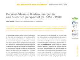 De West-Vlaamse Bierbrouwerijen in een historisch perspectief (ca