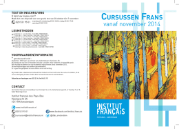Download (pdf) - Institut Francais - Pays-Bas