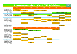 Deelname Lentetornooien TK Meldert
