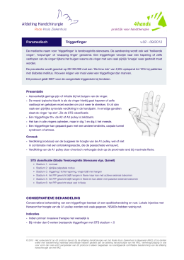 Paramedisch protocol - Afdeling Handchirurgie