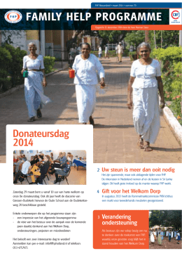 Nieuwsbrief maart 2014 - Family Help Programme Holland