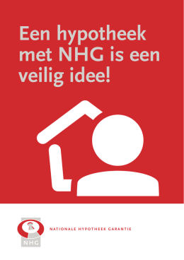 Een hypotheek met NHG is een veilig idee!
