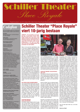 Programma 2015 - Schiller Theater
