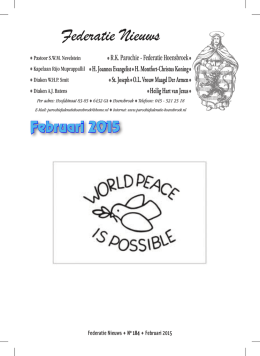 02-2015 - Parochiefederatie Hoensbroek