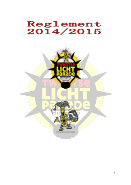 Reglement 2015 - Twentse Lichtparade