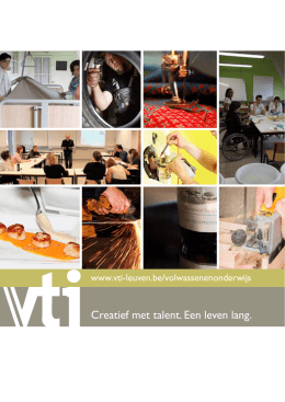 Download onze brochure - Vrij Technisch Instituut Leuven