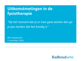 drs. Simone van Dulmen (Radboudumc / KNCF)