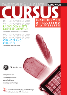 flyer - Nederlandse Vereniging voor Radiologie
