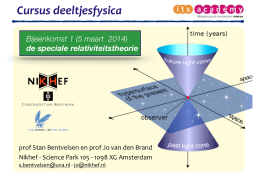 (5 maart 2014) de speciale relativiteitstheorie
